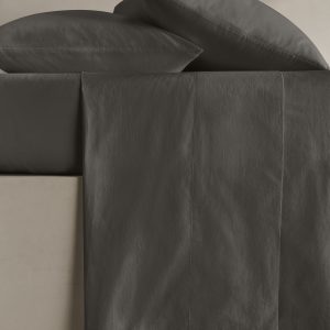 Washed Cotton Percale Flat Sheet
