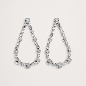 Maxima Rhinestone Teardrop Earrings by Aureus + Argent