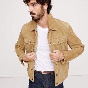 Suede Trucker Jacket