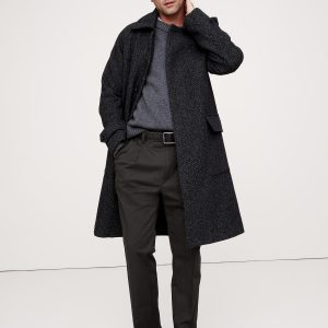 Pleated Cropped Italian-Stretch Chino