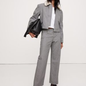 Relaxed Cropped Denim Jacket