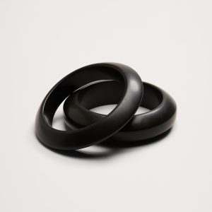 Curved Bangle Set Of 2 by Aureus + Argent