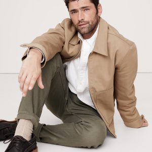 Slim Linen-Cotton Traveler Pant