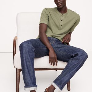 Soft Wash Henley T-Shirt