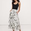 Cotton Poplin Button-Down Maxi Skirt