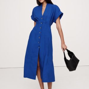 Cotton Poplin Shirt Dress