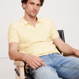 Zig-Zag Jacquard Polo