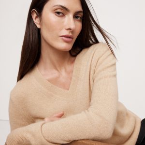 Lightweight Cashmere V-Neck Sweater