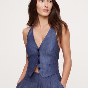 Linen Halter Vest