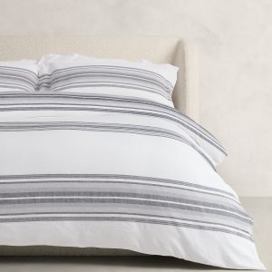 Multi-Stripe Linen Duvet Cover