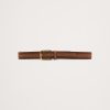 Cinza Nubuck Leather Belt