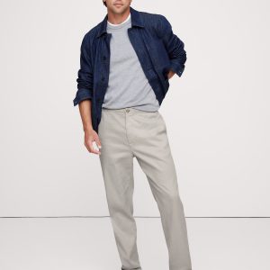Italian Linen-Cotton Pull-On Pant