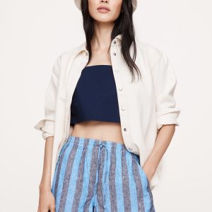 Linen Pull-On 4" Short