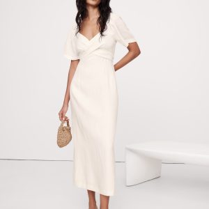 Linen Sweetheart Maxi Dress