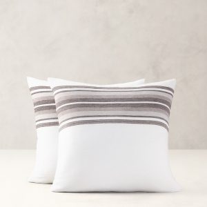 Multi-Stripe Linen Shams