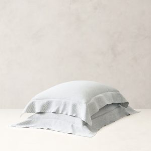Thin-Stripe Linen Shams