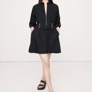 Cotton Utility Mini Dress