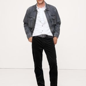 Straight Stretch-Corduroy Traveler Pant