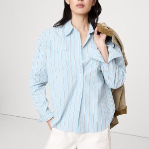Cotton Poplin Western Shirt
