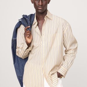 Relaxed-Fit Washed Cotton Poplin Shirt