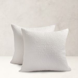 Hand-Stitched Abstract Silk Sham