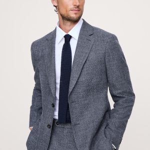 Italian Cotton-Wool Tweed Suit Jacket