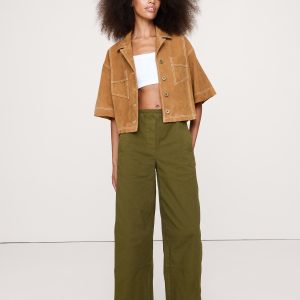 Mid-Rise Relaxed Painter Pull-On Pant