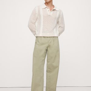 Loose Pleated Chino