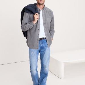 Relaxed-Fit Garment Dye Oxford Shirt