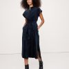 Corduroy Midi Shirt Dress