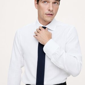 Slim-Fit Cotton-Cashmere Dress Shirt