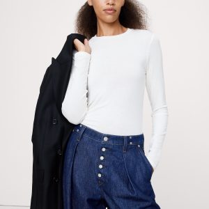 Luxe Wool-Blend Crew-Neck T-Shirt