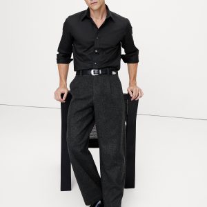 Slim-Fit Wrinkle-Resistant Dress Shirt