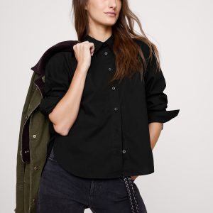 Boxy Cotton Poplin Shirt