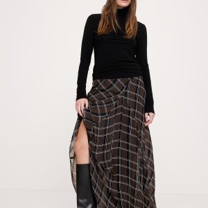 Luxe Wool-Blend Turtleneck T-Shirt