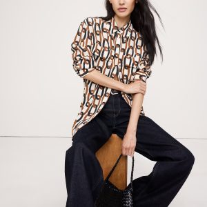 Oversized Matte Silk Utility Shirt